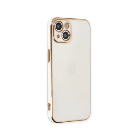 Apple İphone 15 Kılıf Volet Silikon - Beyaz
