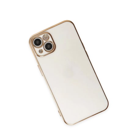 Apple İphone 15 Kılıf Volet Silikon - Beyaz