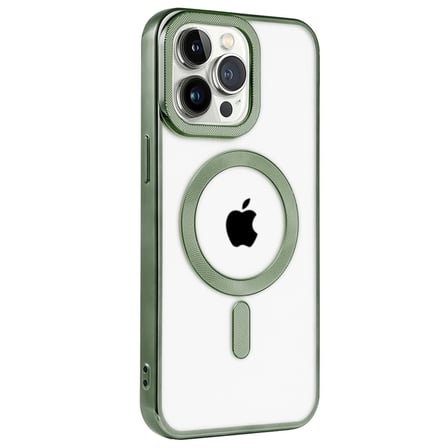 Apple İphone 14 Pro Max Kılıf Kronos Magsafe Kapak - Koyu Yeşil