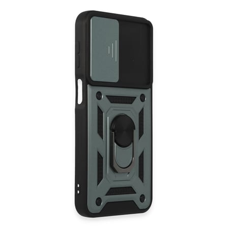 Samsung Galaxy M34 5g Kılıf Pars Lens Yüzüklü Silikon - Yeşil