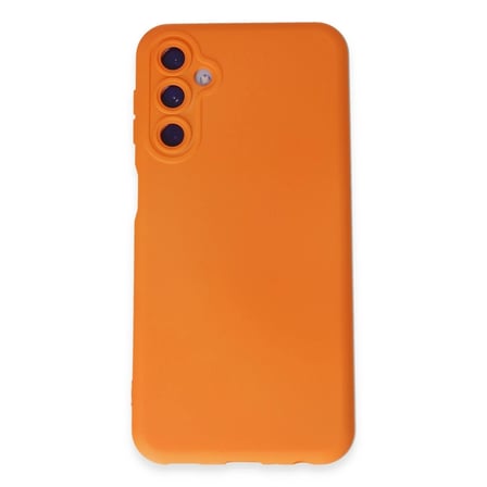 Samsung Galaxy M14 5g Kılıf Nano İçi Kadife Silikon - Turuncu