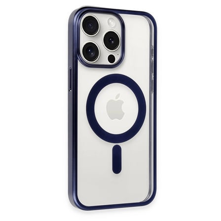 Apple İphone 15 Pro Kılıf Erozi Magsafe Kapak - Lacivert