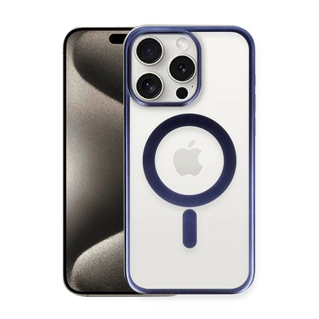 Apple İphone 15 Pro Max Kılıf Erozi Magsafe Kapak - Lacivert