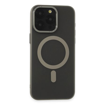 Apple İphone 15 Pro Kılıf Lodos Magneticsafe Mat Kapak - Titan Gri