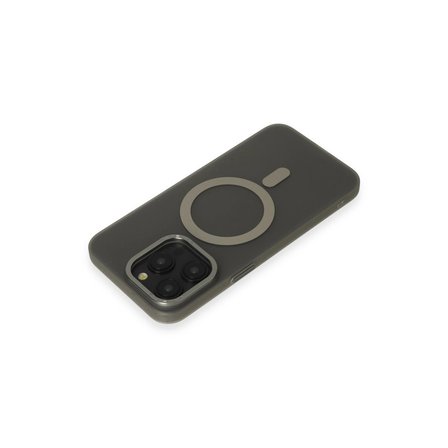 Apple İphone 15 Pro Kılıf Lodos Magneticsafe Mat Kapak - Titan Gri
