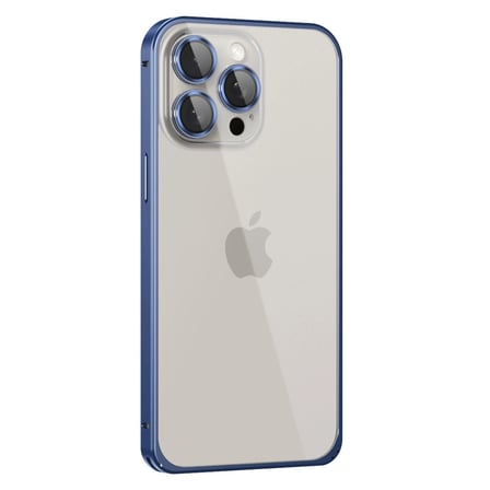 Joko Apple İphone 15 Pro Metal Bumper Mat Kapak - Lacivert