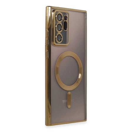 Samsung Galaxy Note 20 Ultra Kılıf Kross Magneticsafe Kapak - Gold