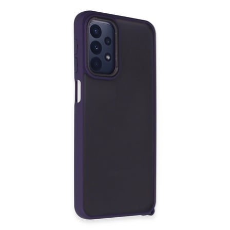 Samsung Galaxy A23 4g Kılıf Elegant Kapak - Derin Mor