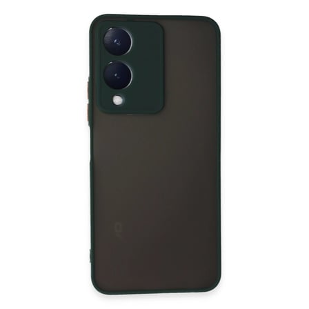 Vivo Y17s Kılıf Montreal Silikon Kapak - Yeşil