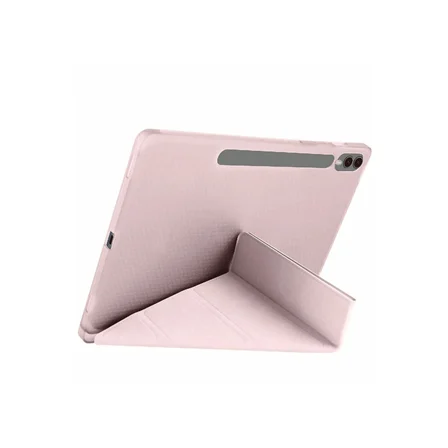 Samsung Galaxy X610 Tab S9 Fe Plus 12.4 Kılıf Kalemlikli Mars Tablet Kılıfı - Rose Gold