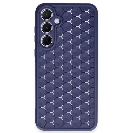 Samsung Galaxy A35 5g Kılıf Petek Silikon Kapak - Lacivert