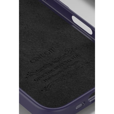 Onegif Apple İphone 16 Pro Bright Simli Kapak - Derin Mor
