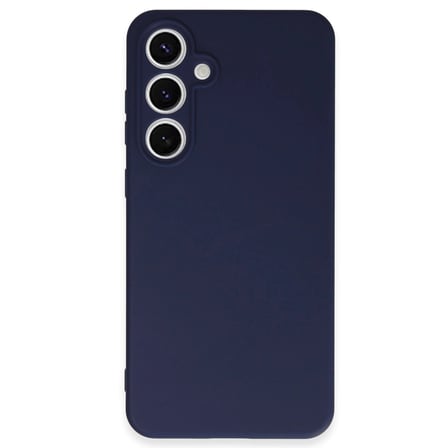 Samsung Galaxy S24 Fe Kılıf Nano İçi Kadife Silikon - Lacivert