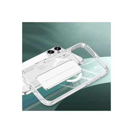 Joko Apple İphone 15 Pro Max Kılıf Alfa Magsafe Standlı Kapak - Şeffaf