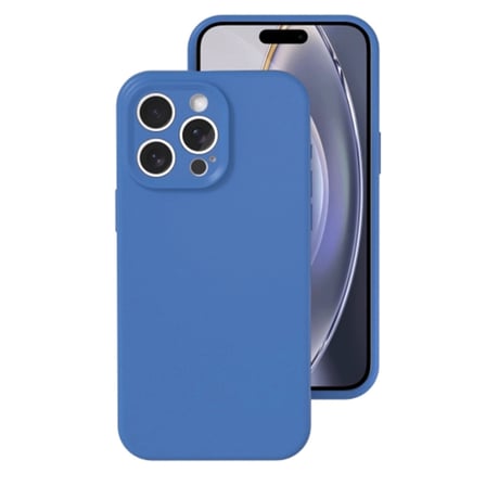 Apple İphone 16 Pro Kılıf Nano İçi Kadife Silikon - Mavi