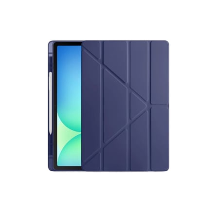 Apple İpad Pro 13 (2024) Kılıf Kalemlikli Hugo Tablet Kılıfı - Lacivert