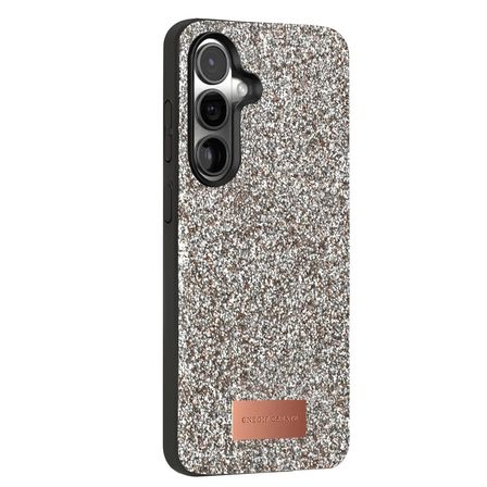 Onegif Samsung Galaxy S24 Fe Bright Simli Kapak - Gümüş