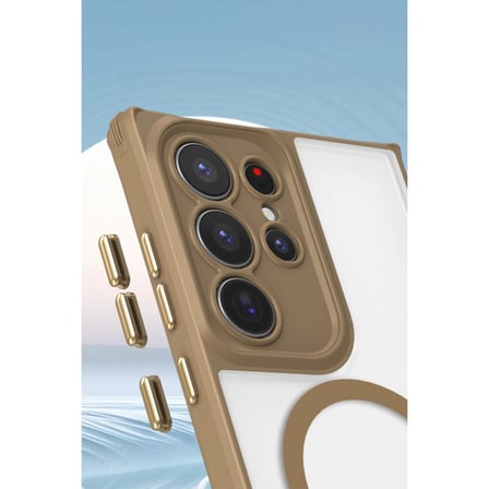 Samsung Uyumlu Galaxy S25 Ultra Kılıf Enka Magsafe Silikon Kılıf - Lacivert