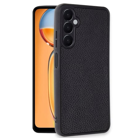 Samsung Galaxy A36 Kılıf Aras Deri Kapak - Siyah