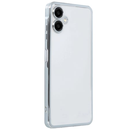 Samsung Galaxy A06 Kılıf Razer Lensli Silikon - Gümüş