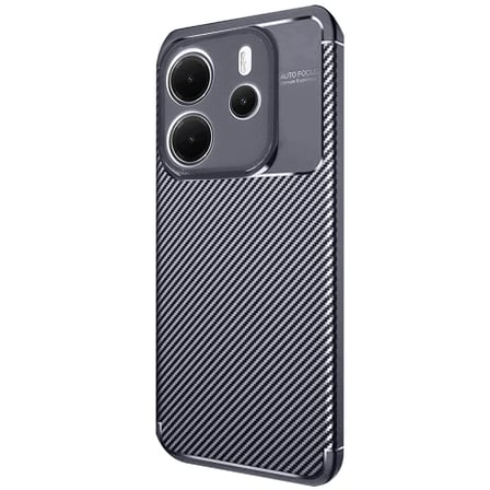 Xiaomi Redmi Note 14 4g Kılıf Auto Focus Karbon Kapak - Lacivert