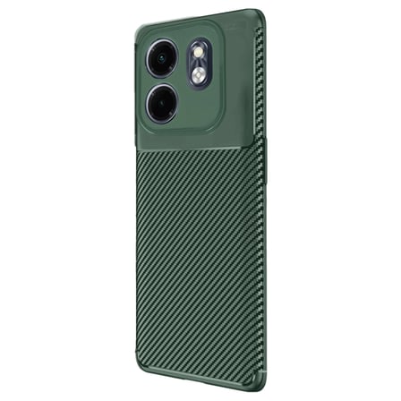 İ̇Nfinix Smart 9 Kılıf Auto Focus Karbon Kapak - Koyu Yeşil