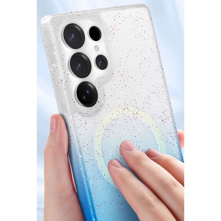 Samsung Galaxy S25 Pummel Shiny Magsafe Kapak - Mavi