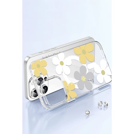 Joko Apple İphone 16 Pro Max Floral Magsafe Kapak - Sarı