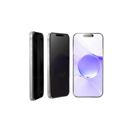 Apple İphone 12 Bilvis 5in1 5d Magic Hayalet Cam Ekran Koruyucu - Siyah