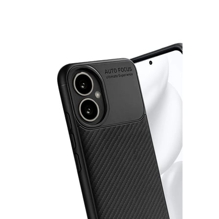 Honor 400 Kılıf Auto Focus Karbon Kapak - Siyah