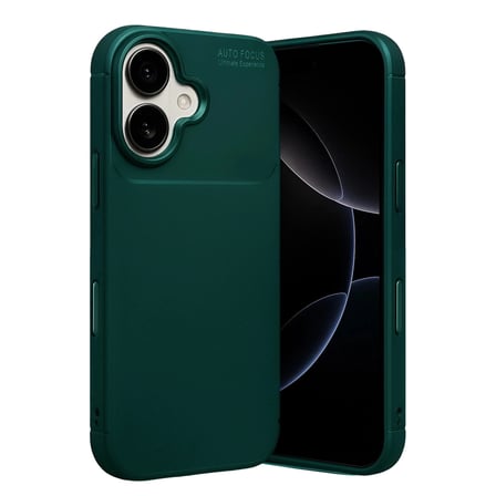 Apple İ̇Phone 17 Auto Focus Karbon Kapak - Koyu Yeşil