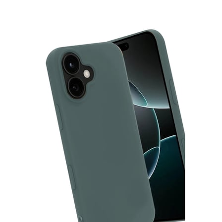 Apple İphone 17 Nano İçi Kadife Silikon - Koyu Yeşil