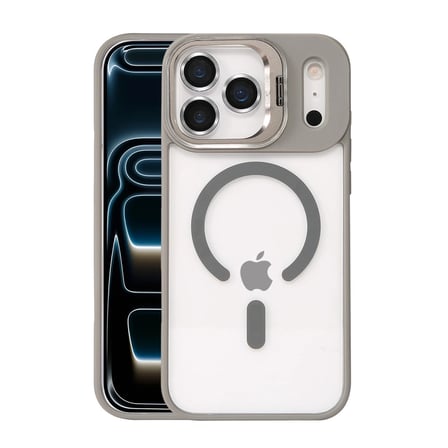 Joko Apple İphone 17 Pro Remim Lensli Magsafe Standlı Kapak - Titan Gri
