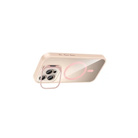 Joko Apple İphone 16 Pro Remim Lensli Magsafe Standlı Kapak - Pembe