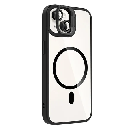 Joko Apple İphone 15 Plus Remim Lensli Magsafe Standlı Kapak - Siyah