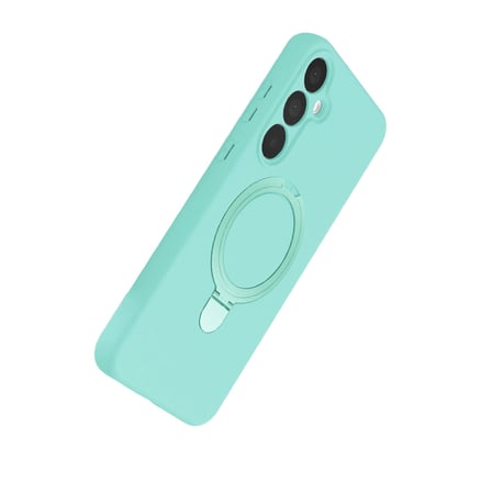 Samsung Uyumlu Galaxy A35 5g Regal Magsafe Standlı Kapak - Su Yeşili
