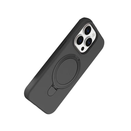 Apple İphone 15 Pro Max Regal Magsafe Standlı Kapak - Titan Gri