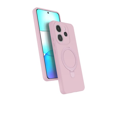 Xiaomi Redmi Note 14 4g Regal Magsafe Standlı Kapak - Açık Pembe