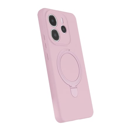 Xiaomi Redmi Note 14 4g Regal Magsafe Standlı Kapak - Açık Pembe