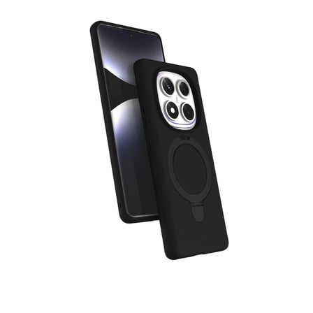 Xiaomi Uyumlu Redmi Note 14 Pro 5g Regal Magsafe Standlı Kapak - Siyah