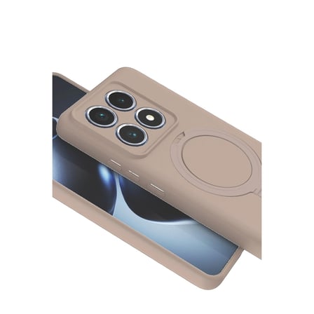 Xiaomi Mi 14t Pro Regal Magsafe Standlı Kapak - Çöl Titanyum