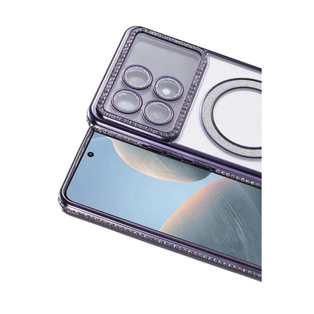 Xiaomi Poco X6 Pro Joke Simli Magneticsafe Kılıf - Derin Mor