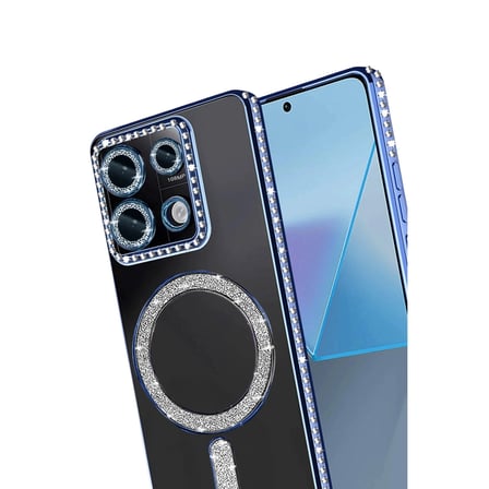 Xiaomi Redmi 13c Joke Simli Magneticsafe Kılıf - Mavi