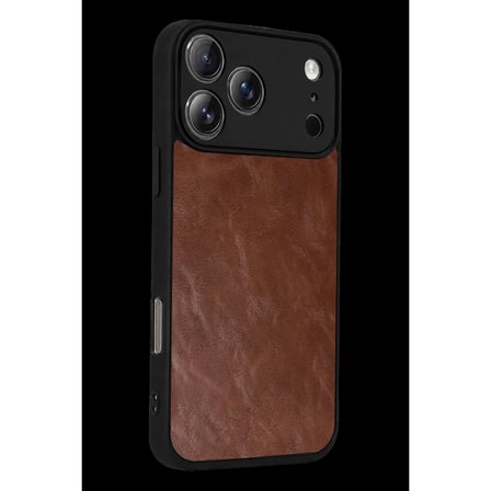 Apple İphone 17 Pro Max Aras Deri Kapak - Taba