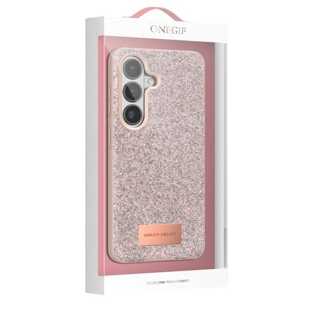 Onegif Samsung Galaxy S26 Bright Simli Kapak - Gold