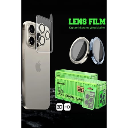 Samsung Galaxy S26 Plus Raze Metal Kamera Lens - Siyah