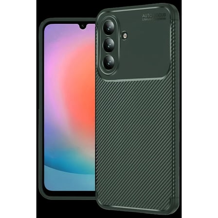 samsung galaxy s26 auto focus karbon kapak - koyu yeşil