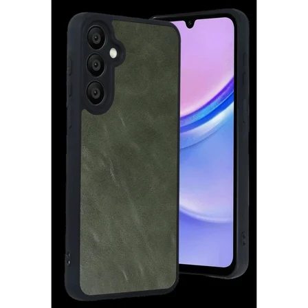 Samsung Galaxy A57 5g Aras Deri Kapak - Yeşil