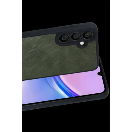 Samsung Galaxy A57 5g Aras Deri Kapak - Yeşil