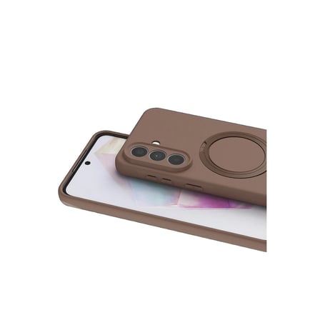 Samsung Galaxy A57 5g Regal Magsafe Standlı Kapak - Çöl Titanyum